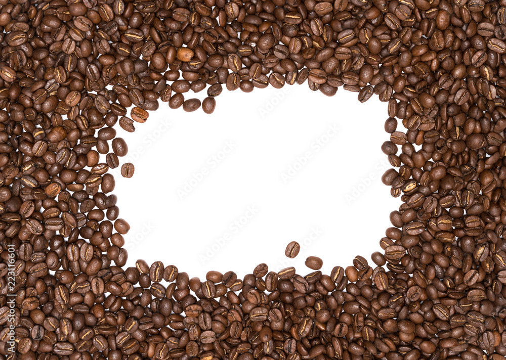 coffee beans isolated on white background coffee beans isolated on white background