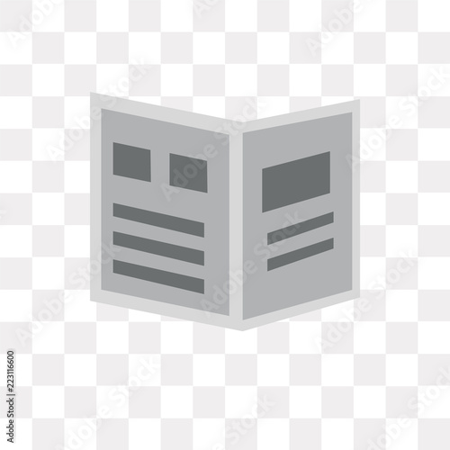 gazette icon on transparent background. Modern icons vector illustration. Trendy gazette icons