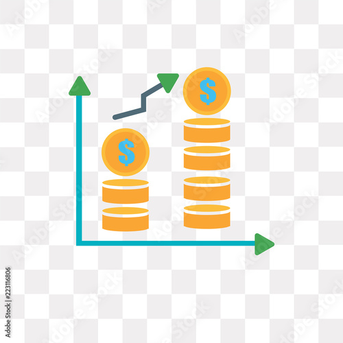margin icon on transparent background. Modern icons vector illustration. Trendy margin icons