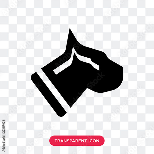 BoxerHead vector icon isolated on transparent background, BoxerHead logo design