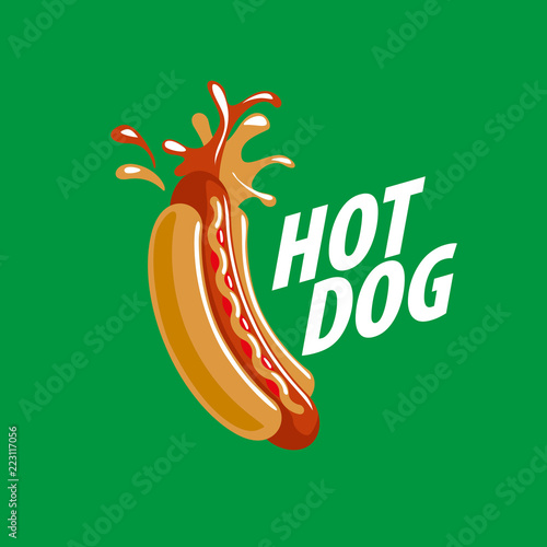 vector logo hot dog