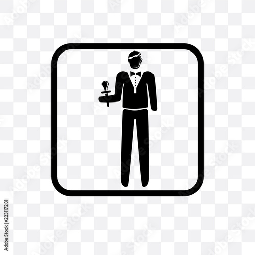 ringmaster icon isolated on transparent background. Simple and editable ringmaster icons. Modern icon vector illustration.