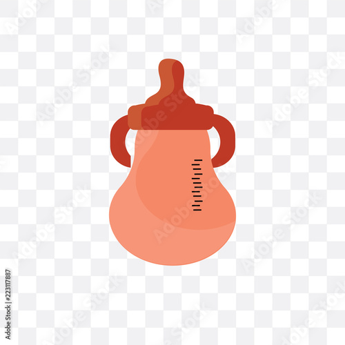 sippy cup icon isolated on transparent background. Simple and editable sippy cup icons. Modern icon vector illustration.