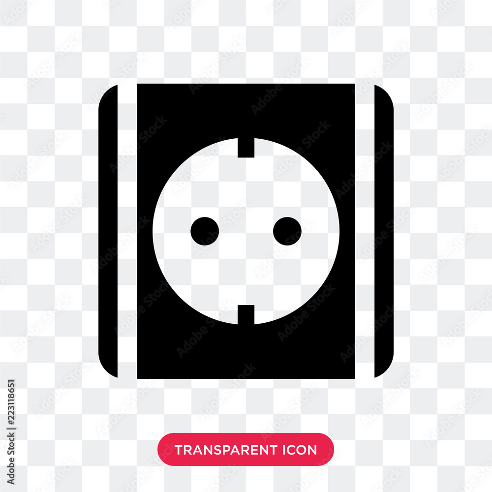 Socket vector icon isolated on transparent background, Socket logo ...