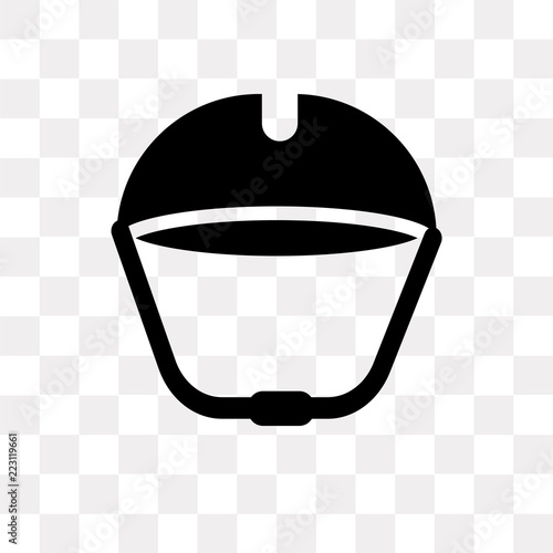 helmet icon on transparent background. Modern icons vector illustration. Trendy helmet icons photo