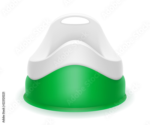 green children potty stock vector illustration