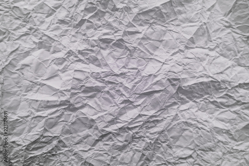 white crumpled paper for background texture