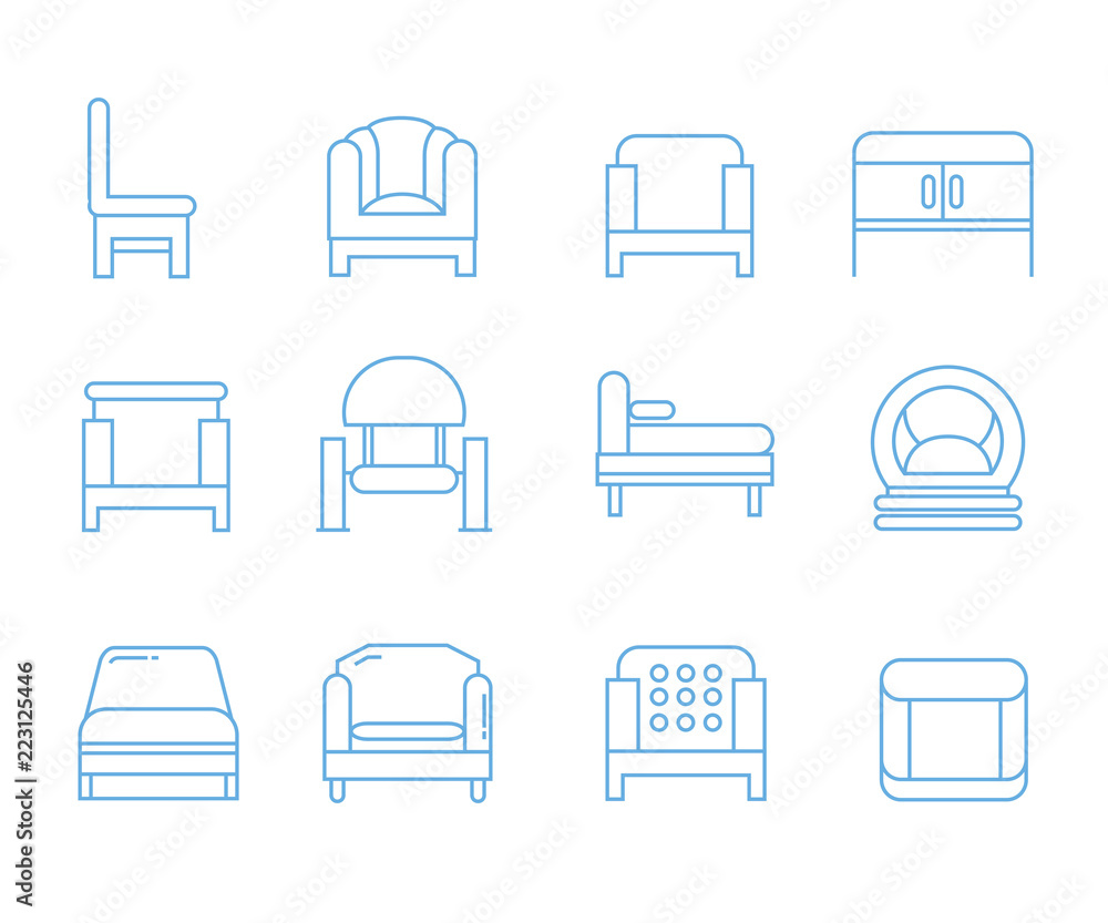 sofa icons set sofa icons set