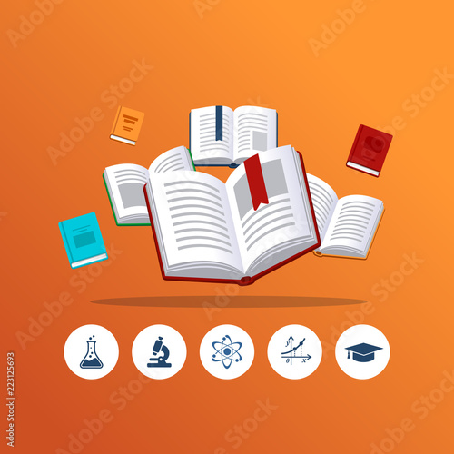 Classroom background. Education and learning concept. Student examination. Vector illustration.