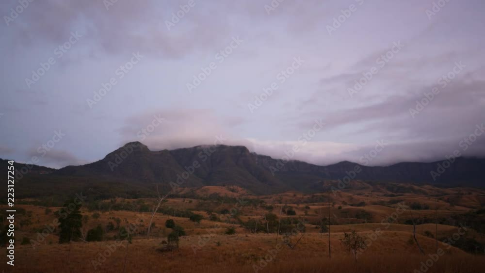 dawn time-lapse, Great Dividing Range, Cunninghams Gap dawn time-lapse, Great Dividing Range, Cunninghams Gap