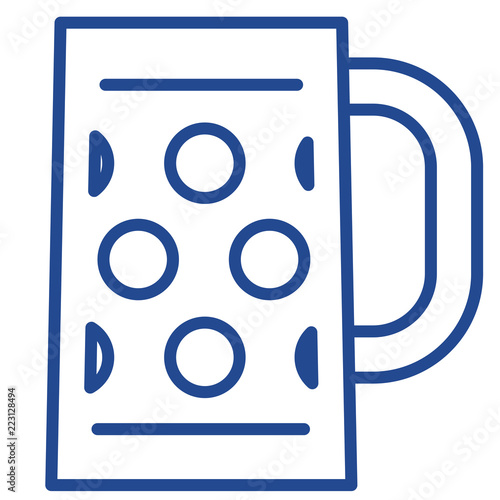 Maßkrug / Oktoberfest Vector Icon Illustration