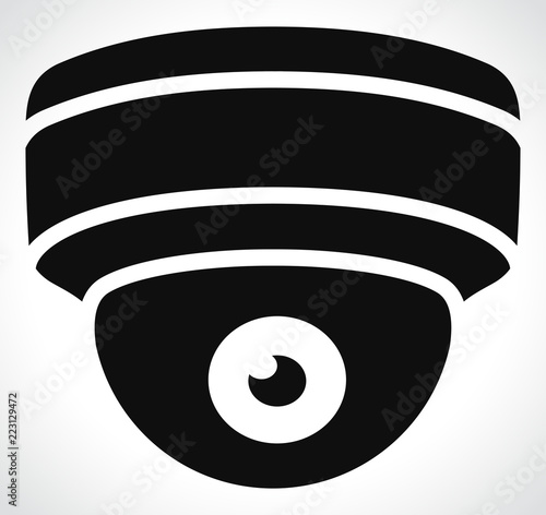 Vector camera surveillance icon design