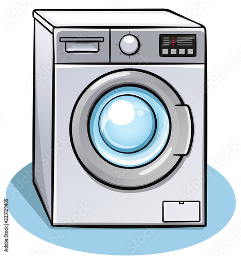 Vector washing machine color design