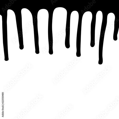 Paint drips. Vector illustration.