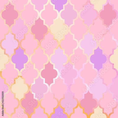 Oriental seamless pattern. Illustration.