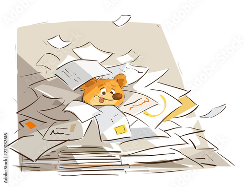 Billede på lærred When you don't shred your junk mail for two day!