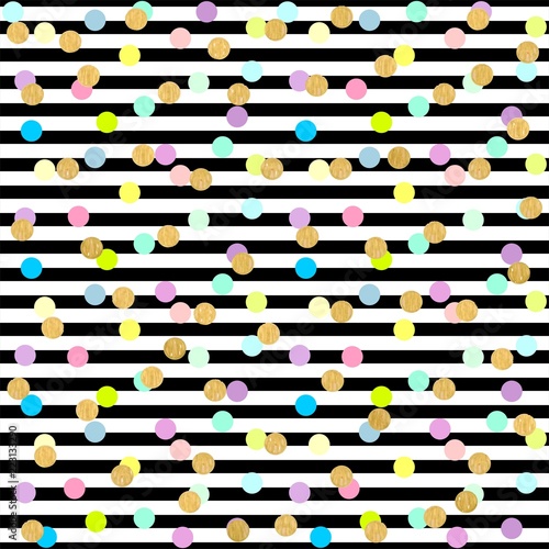 Polka dot seamless pattern. Wallpaper. Illustration.