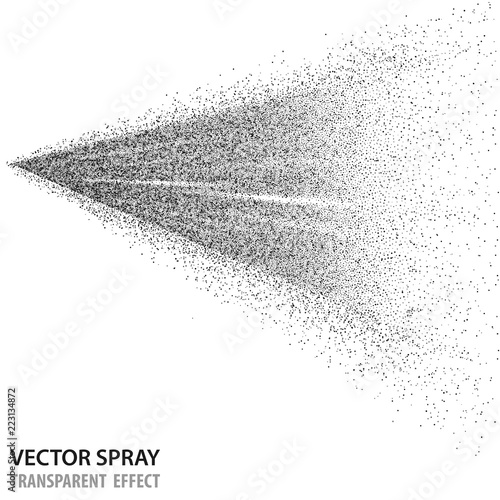 Tansparent water spray cosmetic, white fog spray isolated on background. Vector spray effect