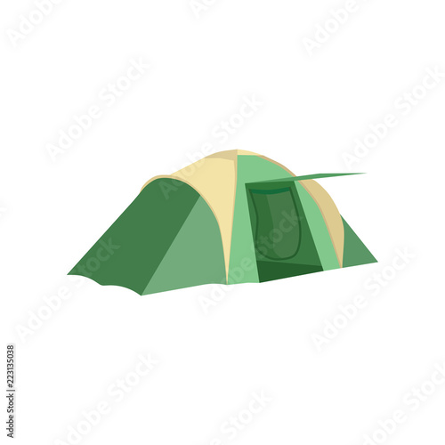 Set of tourist tents. Collection camping tent icons. Vector illustration