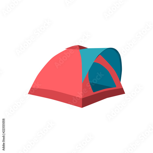 Set of tourist tents. Collection camping tent icons. Vector illustration