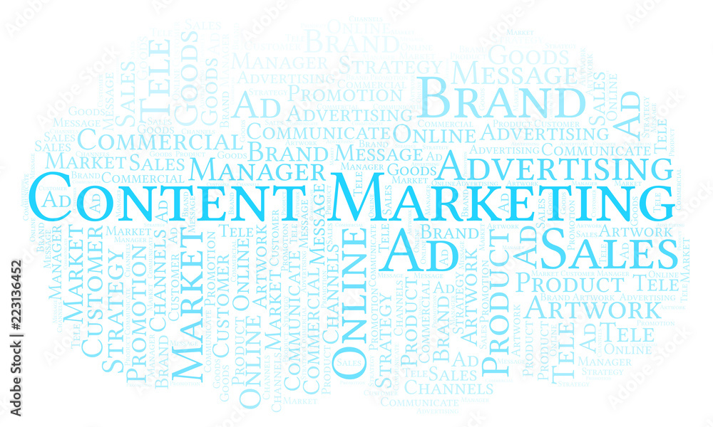 Word cloud with text Content Marketing. Word cloud with text Content Marketing.