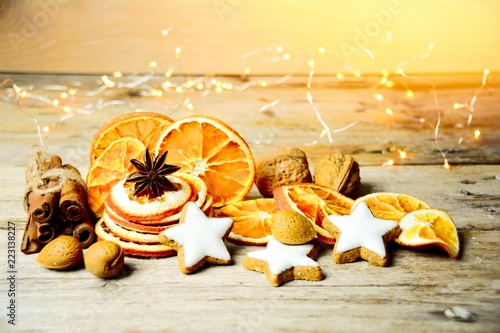 Weihnachtskarte - Orangensc...