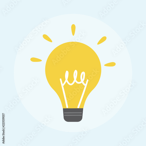 Illustration of light bulb icon