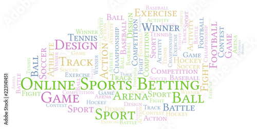 Online Sports Betting word cloud.