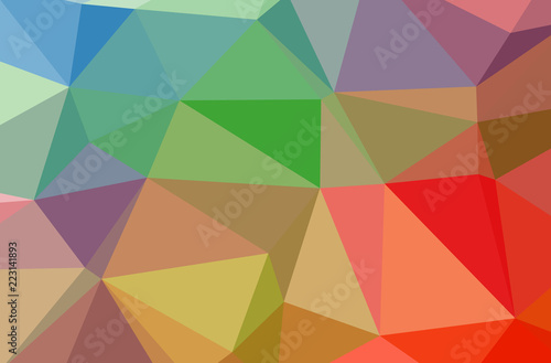 Illustration of orange poligon modern multicolor background.