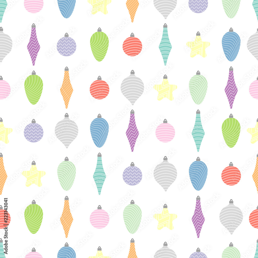 Seamless pattern with christmas balls Seamless pattern with christmas balls
