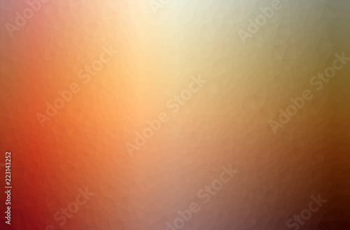 Illustration of orange abstract low poly modern multicolor background.