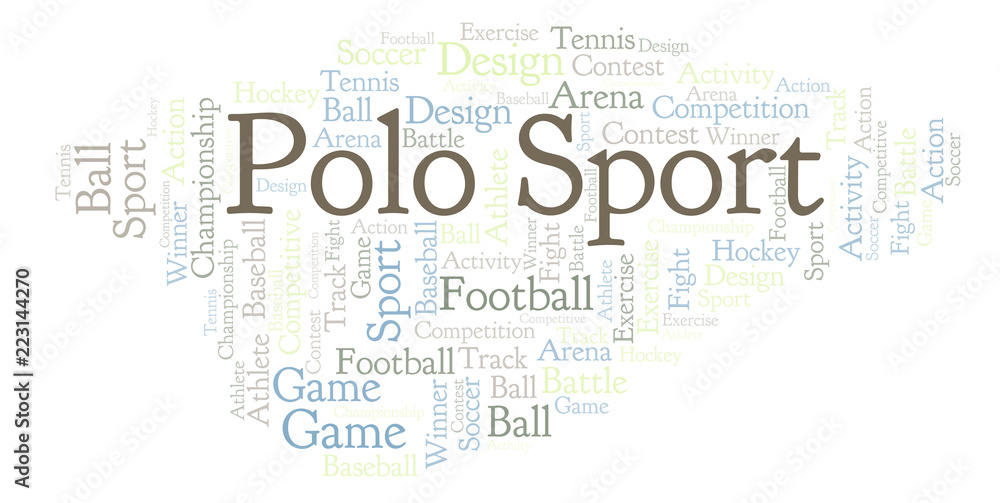 Polo Sport word cloud.