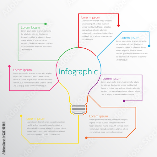 Vector infographic templates used for detailed reports. All 7 topics.