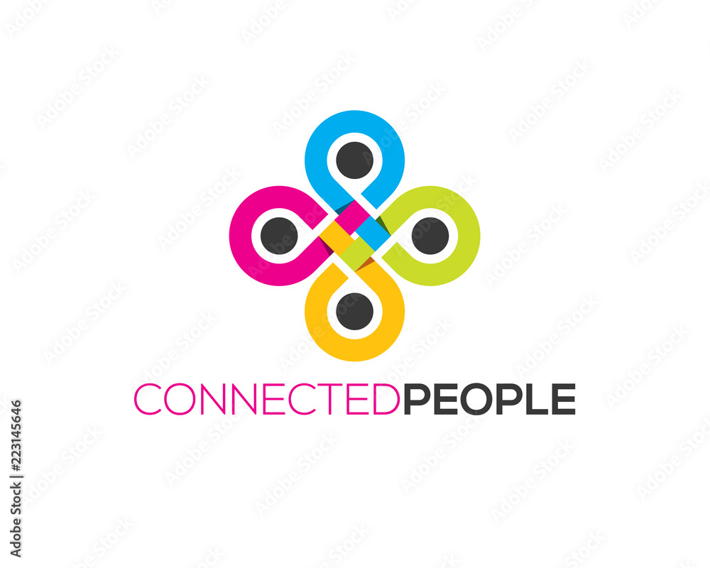 Fototapeta premium connected people