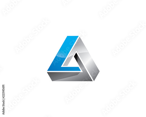 pictogram of initial letter L penrose triangle	