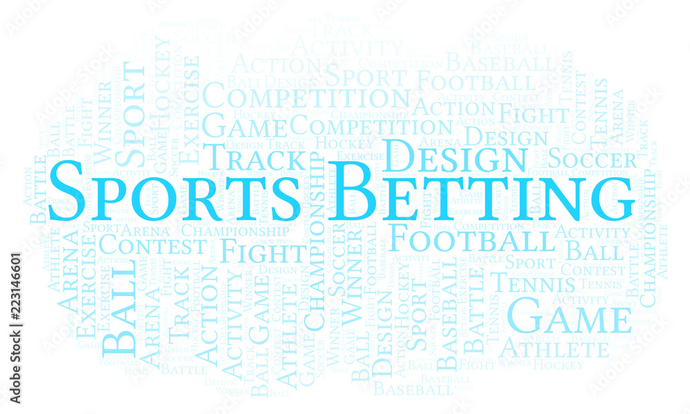 Sports Betting word cloud. Sports Betting word cloud.