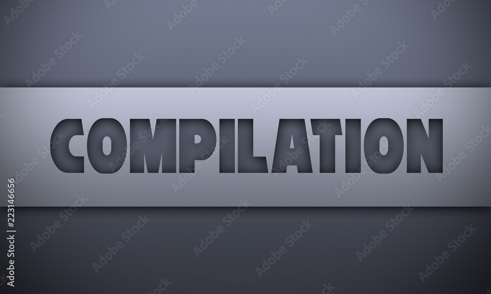 compilation - word on silver background compilation - word on silver background