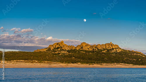 Full moon in Roccapina beach - Corsica