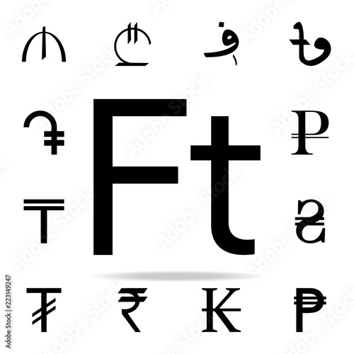 forint icon. Crepto currency icons universal set for web and mobile photo