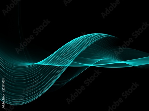  Abstract colored smoke isolated on a black background © gojalia