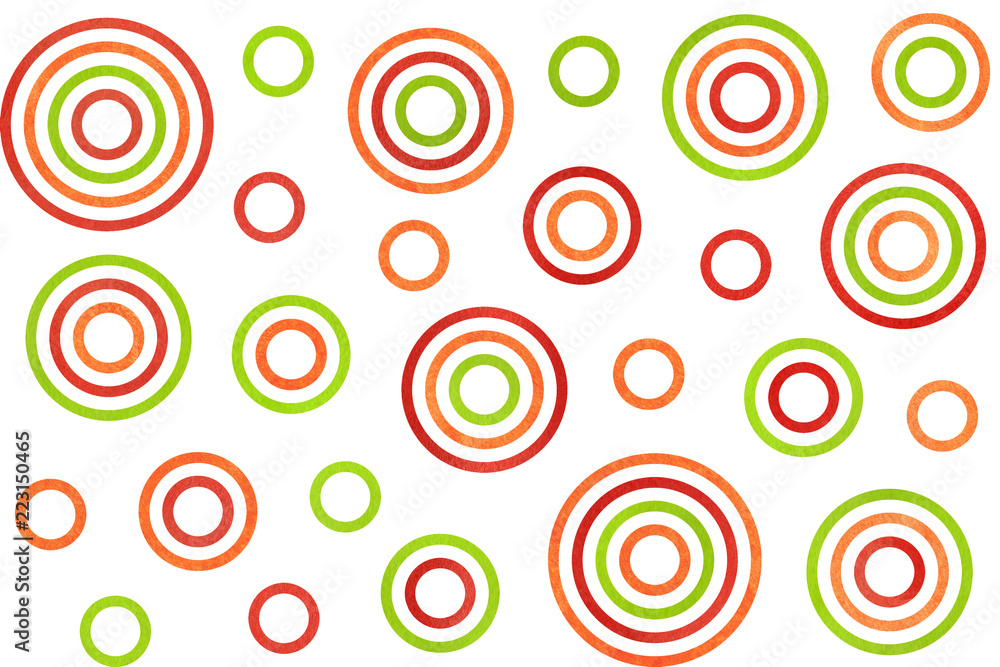 Watercolor circles pattern. Watercolor circles pattern.