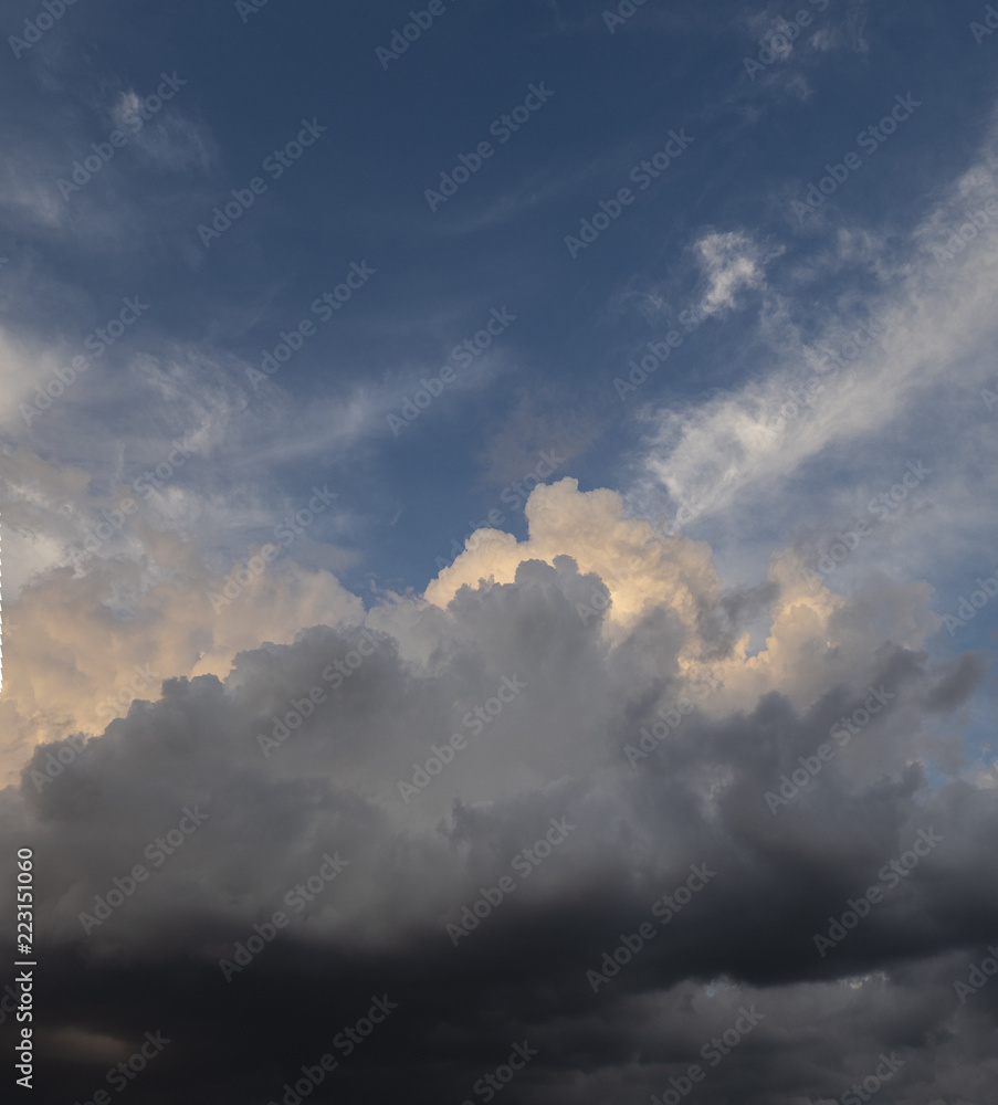 Obraz premium 空 積乱雲 夕日 cloud,sunny,sky,sunset,panorama