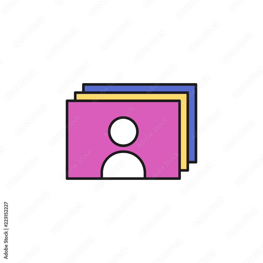 invitation cards colored icon. Element of birthday party icon for mobile concept and web apps. Colored invitation cards icon can be used for web and mobile invitation cards colored icon. Element of birthday party icon for mobile concept and web apps. Colored invitation cards icon can be used for web and mobile