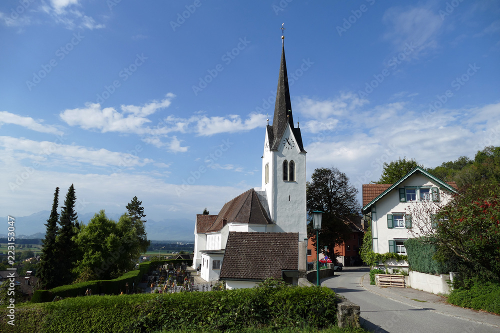 Fototapeta premium Kirche in Klaus (Vorarlberg)