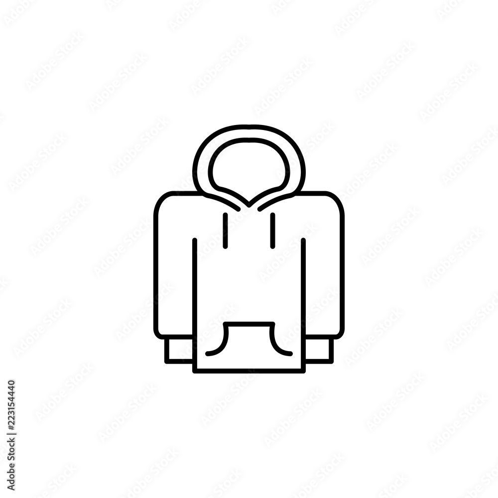 hood icon. Element of clothes icon for mobile concept and web apps. Thin line hood icon can be used for web and mobile hood icon. Element of clothes icon for mobile concept and web apps. Thin line hood icon can be used for web and mobile
