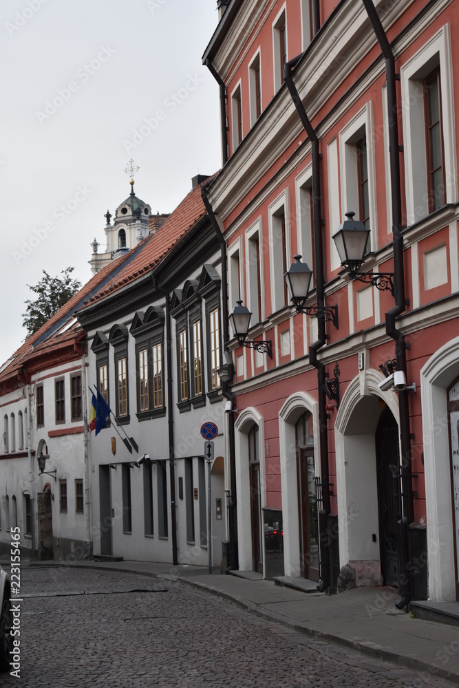 street in the old town of Vilnius