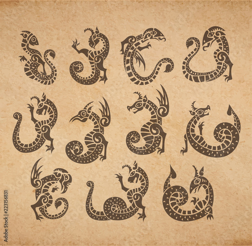 Chimeras ancient medieval set