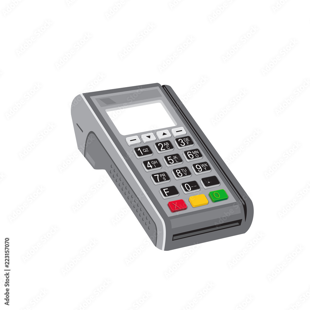 Point of Sale POS Terminal Retro Point of Sale POS Terminal Retro