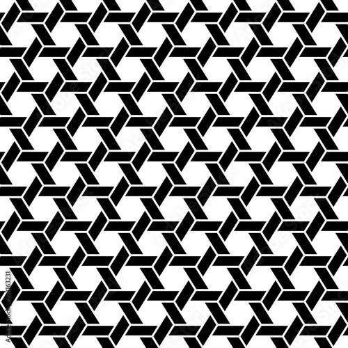 Retro Combs/Stars Seamless Pattern Black