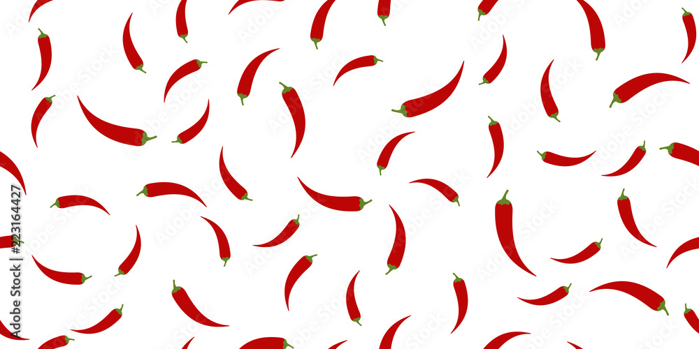Seamless of chilli peppers Seamless of chilli peppers